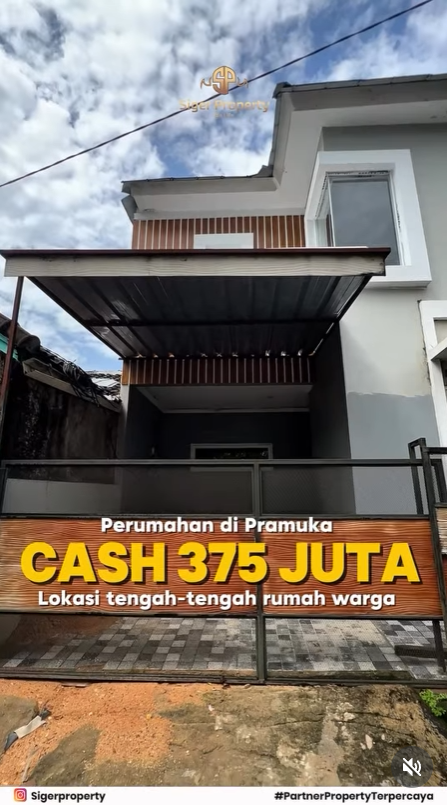 Langka! Rumah 2 Lantai di Kawasan Pramuka Bandar Lampung Harga Dibawah 400 Juta